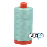 Aurifil Mako Cotton Thread Solid 50WT Cotton Single Spool 1422 yd Ideal for Machine Embroidery, Quilting and Sewing - Medium Mint